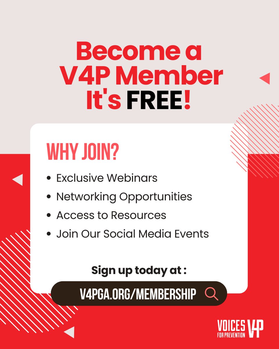 V4PGA's tweet photo. Join @V4PGA  and help build stronger communities through substance use and suicide prevention.

Membership is FREE and includes webinars, networking, and resources. Let’s take action together—sign up today!

💻 Visit: https://t.co/6XdSNLOco4 https://t.co/FyUHlC1aH2