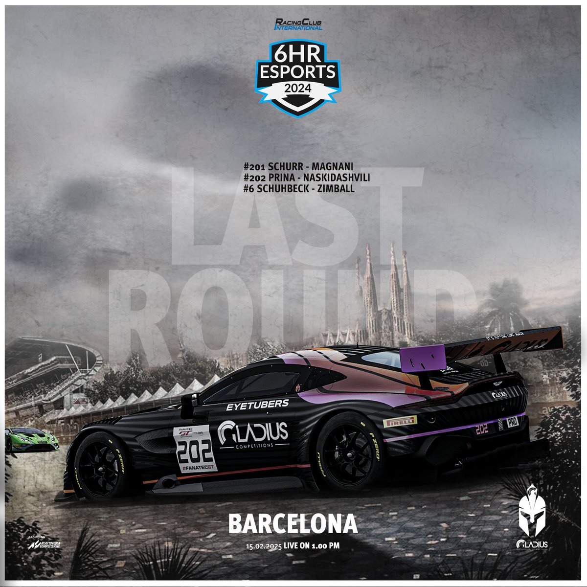 Gladius Competitions (@gladius_c) on Twitter photo The boys had an outstanding season. With a bit of luck, we could have reached the top. <a href="/RCI_Racing/">Racing Club International</a> #6hrci
But it's perfectly fine like thisโby now, theyโre a reliable presence among the greats. #gladiuscompetitions <a href="/AC_assettocorsa/">Assetto Corsa</a>
LIVE ON I youtube.com/live/MyQN5dgRRโฆ The boys had an outstanding season. With a bit of luck, we could have reached the top. <a href="/RCI_Racing/">Racing Club International</a> #6hrci
But it's perfectly fine like thisโby now, theyโre a reliable presence among the greats. #gladiuscompetitions <a href="/AC_assettocorsa/">Assetto Corsa</a>
LIVE ON I youtube.com/live/MyQN5dgRRโฆ
