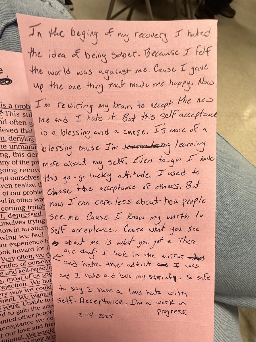 lynnboii's tweet image. last night my NA Meeting topic was about Self - Acceptance #addictionisreal #addictionrecovery #addict #sober #soberlife #sobertiktok