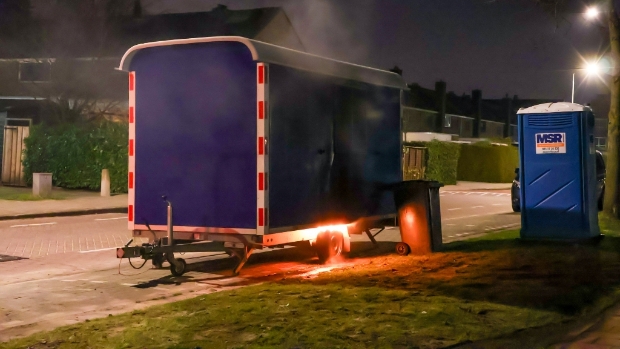 Bouwkeet aan Parkzoom beschadigd door brand