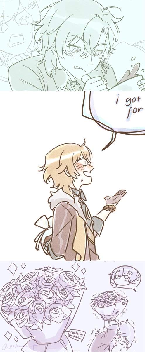 pokana_po's tweet photo. A bit late but happy valentine! #ratiorine https://t.co/vIk8uJZOmd