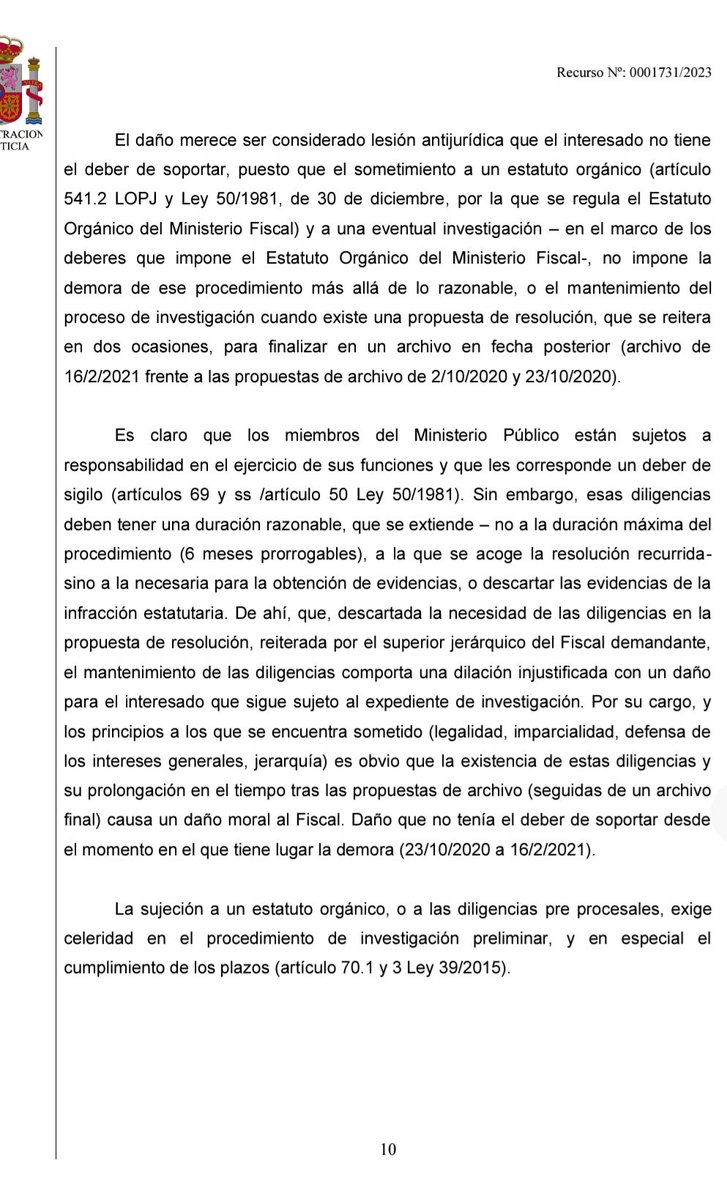 Se acabó. La justicia ha resuelto: la anterior fiscal general, Dolores Delgado, y el actual, Álvaro García Ortiz, manipularon ilegalmente la investigación penal a la que sometieron a un fiscal anticorrupción que les molestaba. Y siguen en sus puestos. INCREÍBLE.