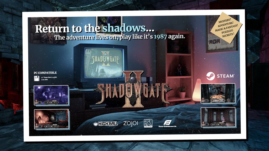 Anseaume's tweet image. 🏰 We just released Shadowgate 2! 

Dive into the sequel of the 1987 classic, featuring dark dungeons, challenging puzzles, turn-based combat, and rich lore. Return to the living castle and unveil its mysteries!

Play now!
Streamers, DM me for a key!

store.steampowered.com/app/2749220/Sh…