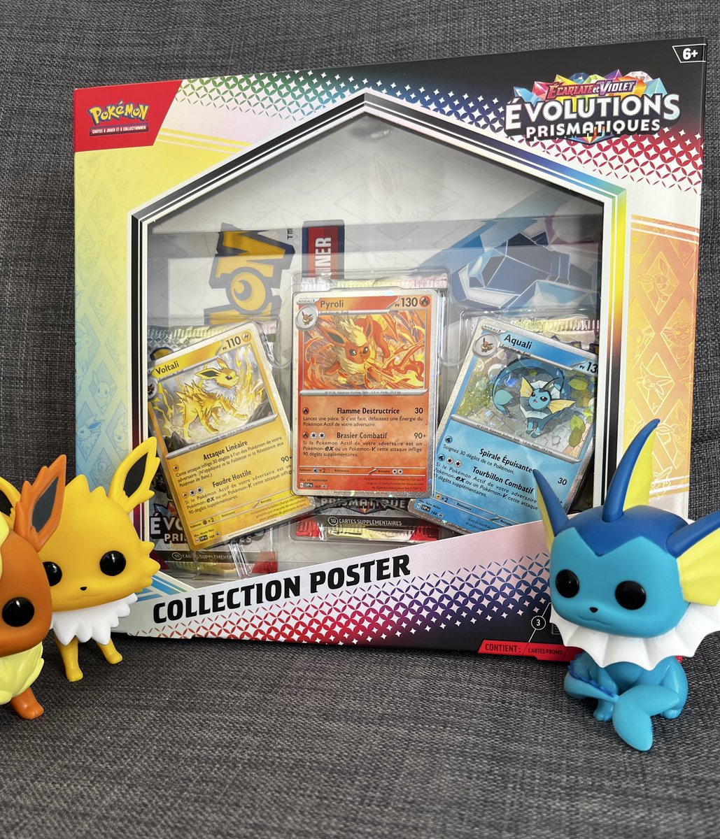Pour fêter l’ouverture prochaine de notre e-boutique

Nous vous faisons gagner un coffret collection poster Évolutions Prismatiques en français ✨

RT + follow <a href="/kyzuna_store/">Kyzuna</a> 

Tu peux mentionner un.e ami.e fan de Pokémon pour doubler tes chances de gagner 🫶🏻

Tirage : 14 mars ✨