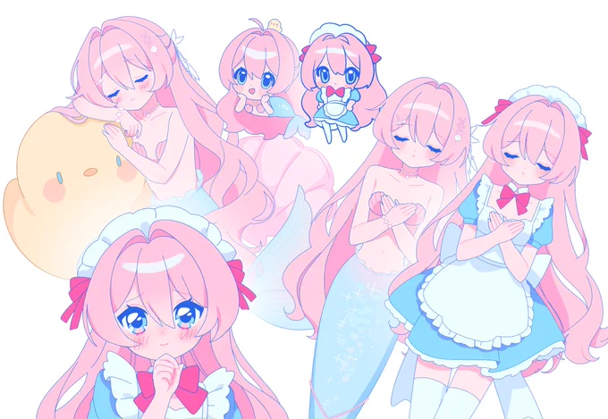 I handled the artwork for my OTOMEROID cover! Please be sure to check out the cover on my youtube ~ The cute retro anime art was a fun change from my usual style  