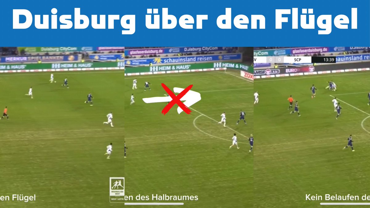 artsy_ft's tweet image. Duisburg spielt sehr flügellastig. Aus 2-1-4-3 wird teilweise ein 3-2-5 und man verlagert den Ball über einen weiten Ball auf den Flügel. Aber die Außenspieler bekommen mMn nicht genügend Unterstützung. Oft überläuft niemand im Halbraum. Teilweise keine Passoption. #MSVSCP #MSV