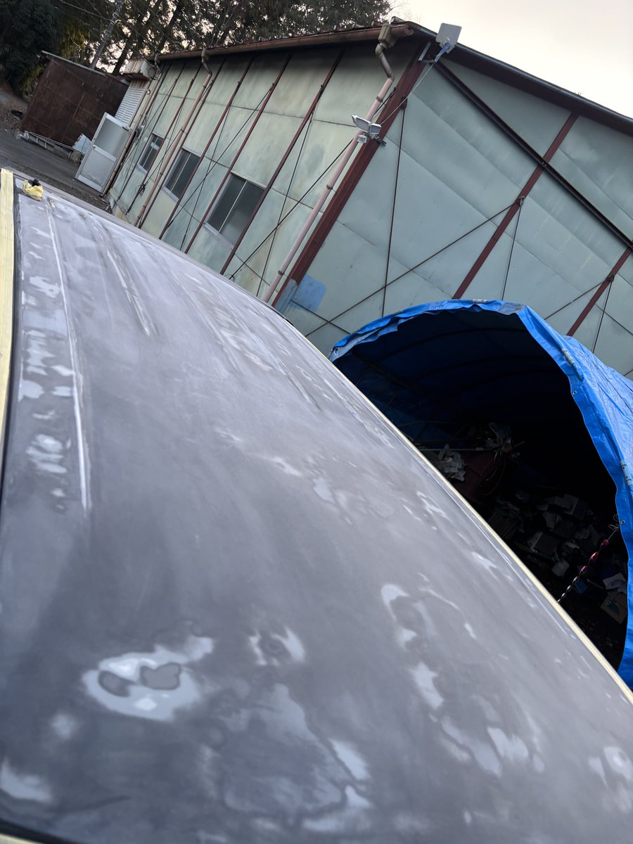 えっ　何してるかって❓　クリアを削ってます....

#パソコンどうした