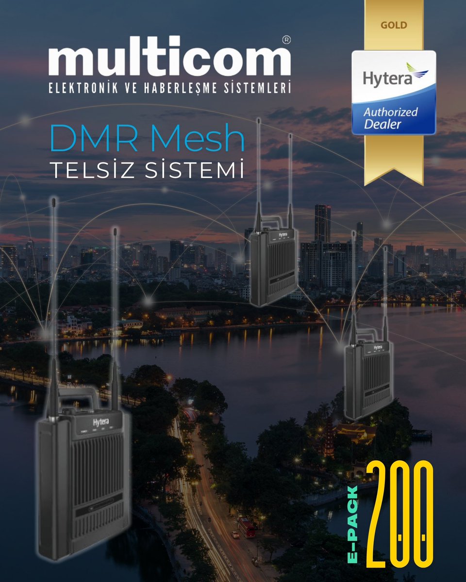 ✅ Otomatik Mesh Ağ Desteği
✅ Taşınabilir ve Hafif Tasarım
✅ Hızlı Kurulum, Anında Bağlantı
✅ Zorlu Şartlarda Kesintisiz Haberleşme
✅ LTE Mesh Ağ Desteği

#Hytera #DMR #AfetMüdahale #AramaKurtarma #AcilMüdahale #MedikalKurtarma #Haberleşme #Telsizİletişim #AfetYönetimi