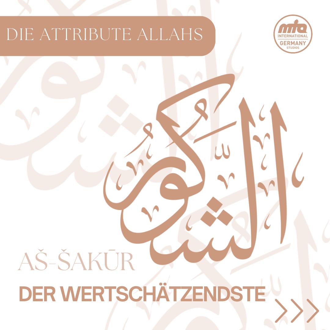 MuslimTvDe's tweet photo. In diesem Beitrag präsentieren wir euch die wunderbare Bedeutung des göttlichen Attributs, As-Sakur, der Wertschätzendste.
#Islam #Ahmadiyya #Rahman #Gnade #Allah #Gnädige #Gebet #Attribut #Gott https://t.co/SMxQ9LxWt9