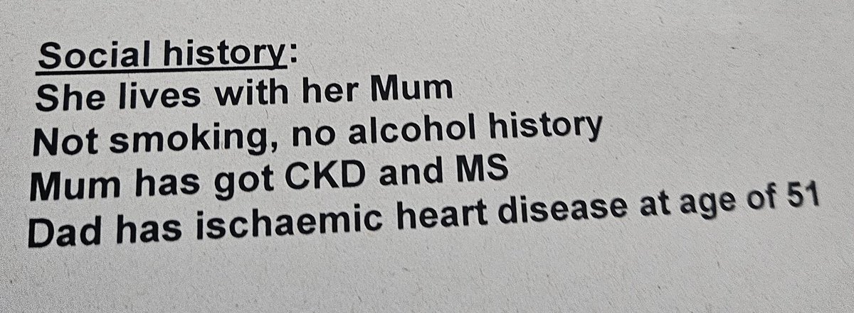 How do I have confidence in my care when my consultant puts this in letter. Not lived with mother for 30+ years and she DIED 4 years ago at ULHT from HIA covid and dad died 30 years ago at age 51. I was not listened to at all <a href="/ULHT_News/">NHS United Lincs</a> Clinical content (not for here) also wrong!
