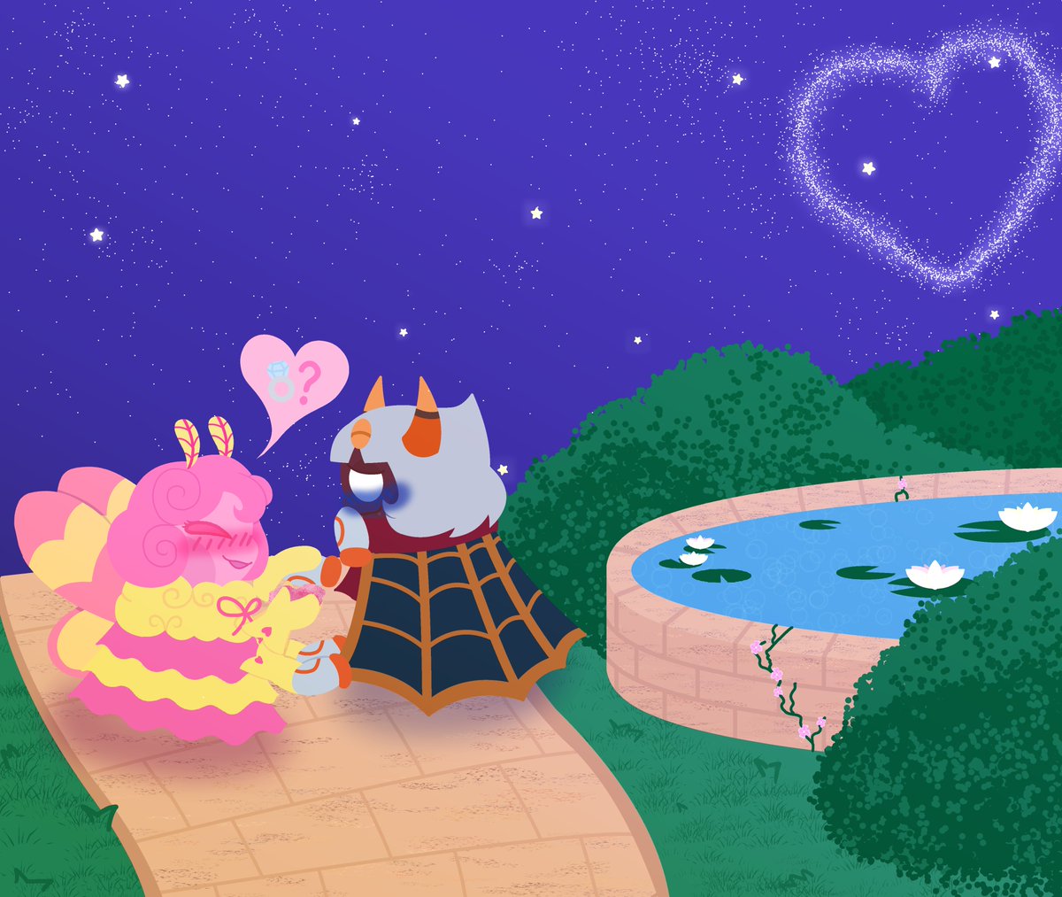 Happy Valentine's Day springbreezes-and-peonies!!

Your cupid, waddledoodledee from Tumblr, has gifted you this artwork!

They have included the message: I've been wanting to draw these two for a while now, so it was a wonderful surprise to be assigned as your secret cupid! Peony