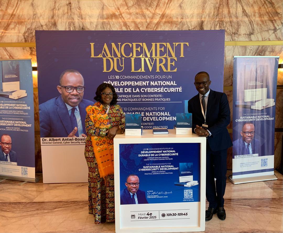 aantwi_boasiako's tweet image. Honored to host Ghana’s Ambassador to Morocco and ANSSI Côte d&apos;Ivoire’s DG, for the launch of the French Edition of The 10 Commandments for Cybersecurity Development.  

At the event, #ANCA adopted its Constitution &amp;amp; 5-Year Strategy to advance cybersecurity in Africa.