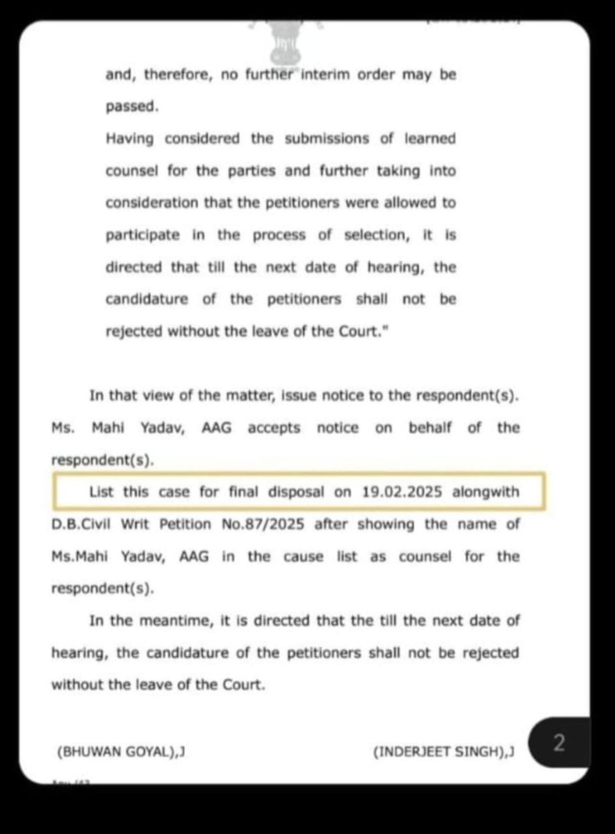 RAJESHKUMA40511's tweet photo. @alokrajRSSB सर कनिष्ठ अनुदेशक भर्ती मे non cits वालो की कोर्ट मे 19 feb को फाइनल सुनवाई है तो क्या आप cits वालो के लिए नोटिफिकेशन के अनुसार करवाने के लिये कोर्ट मे मजबूती से पक्ष रखोगे, आपने बोला था भर्ती नोटिफिकेशन के अनुसार होंगी अत आपसे विनती है cits का पक्ष रखे 🙏🙏 https://t.co/JNMhecEwia