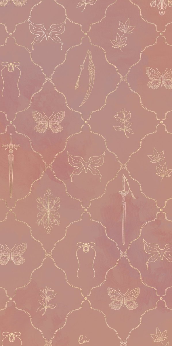 スマホ壁紙配布🦋
(Free smartphone wallpaper)

昨日アップしてた仕事絵を天官賜福ver.
に書き換えてみました🗡️🌸
天官のシンボルを9種類描いています♡
あててくれる方いるかなぁ？🤭💕

※個人利用のみ(personal use only)
※アイコン(icon)❌

#天官賜福　#TGCF