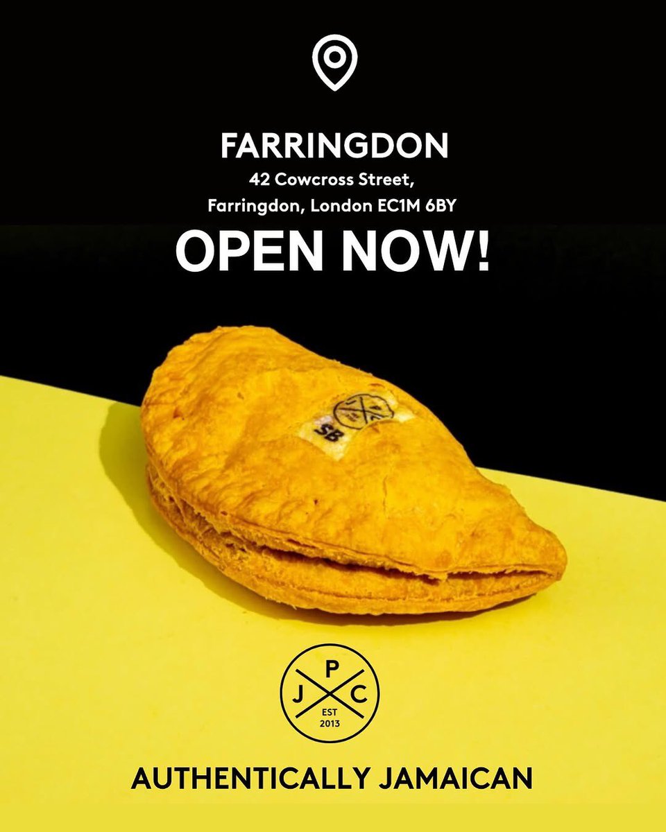 Theresadroberts (@theresadroberts) on Twitter photo Very pleased to share that the newest <a href="/JamaicaPattyCo/">JamaicaPattyCo.</a> branch is open today in Farringdon🇯🇲
📍42 Cowcross Street, Farringdon, London EC1M 6PD Very pleased to share that the newest <a href="/JamaicaPattyCo/">JamaicaPattyCo.</a> branch is open today in Farringdon🇯🇲
📍42 Cowcross Street, Farringdon, London EC1M 6PD