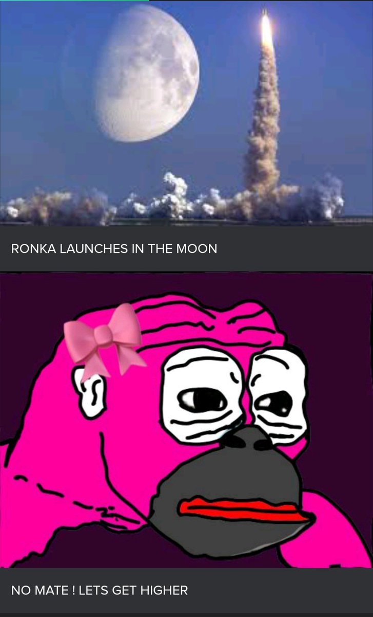 TracksnWrist's tweet photo. We aiming for Eternity, Mate !
#Ronka
$Ronka
@RonkaOnRon 
Meme contest
My entry https://t.co/kEOGWaxvVn
