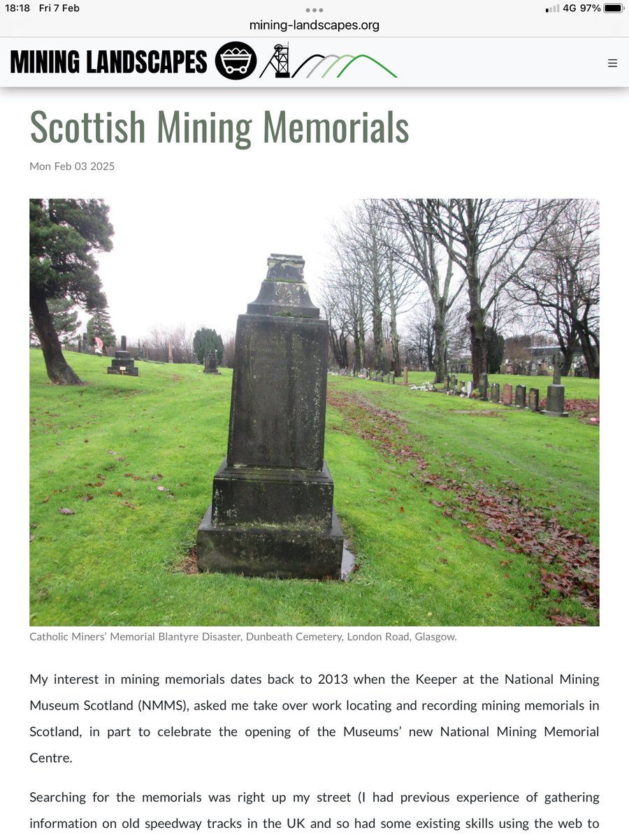 Mining Landscapes (@coal_legacies) on Twitter photo Something to read on a cold and driech morning the <a href="/HeritageFundSCO/">The National Lottery Heritage Fund Scotland</a> and <a href="/StirUni/">University of Stirling</a> #MiningLandscapes #Ecomuseum has added a new blog to its collection on #MiningMemorials by <a href="/NatMiningMuseum/">NationalMiningMuseum</a> volunteer Jim Henry. See 👉 mining-landscapes.org/blog Something to read on a cold and driech morning the <a href="/HeritageFundSCO/">The National Lottery Heritage Fund Scotland</a> and <a href="/StirUni/">University of Stirling</a> #MiningLandscapes #Ecomuseum has added a new blog to its collection on #MiningMemorials by <a href="/NatMiningMuseum/">NationalMiningMuseum</a> volunteer Jim Henry. See 👉 mining-landscapes.org/blog