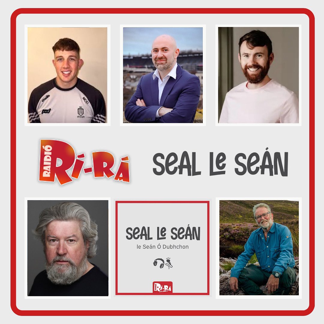 Seán Ó Dubhchon (@seantodubhchon) on Twitter photo Seal le Seán ar <a href="/RaidioRiRa/">Raidió Rí-Rá ⭕️</a> inniu 10-12 rrr.ie
💬 <a href="/MOD_ClareGAAGDC/">Marc Ó Dómhnaill</a>
💬 <a href="/PaSheehan/">Pa Sheehan</a>
💬 Cormac Ó hAdhmaill
💬 Denis Conway <a href="/RosnaRun/">Ros na Rún TG4</a>
Bígí linn! Seal le Seán ar <a href="/RaidioRiRa/">Raidió Rí-Rá ⭕️</a> inniu 10-12 rrr.ie
💬 <a href="/MOD_ClareGAAGDC/">Marc Ó Dómhnaill</a>
💬 <a href="/PaSheehan/">Pa Sheehan</a>
💬 Cormac Ó hAdhmaill
💬 Denis Conway <a href="/RosnaRun/">Ros na Rún TG4</a>
Bígí linn!