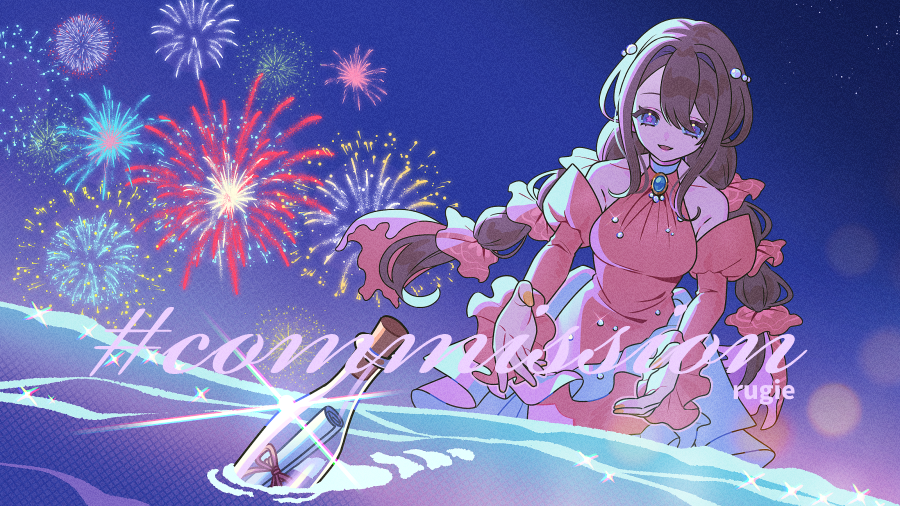 「バレンタイン/ニューイヤーリクエストありがとうございました! #Skeb #Co」|ルジエ/ラギーのイラスト