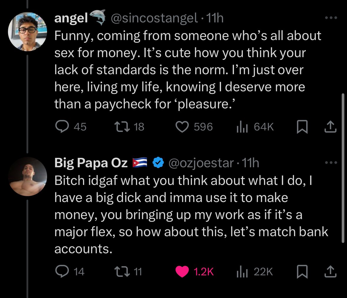 CaroleSmiless's tweet photo. Imagine being such a ‘pick-me’ gay that you belittle people’s professions only to try to farm engagement in a similar manner but fail miserably. A photo of my camel-toe would get more 🎟️ than this desperate Grindr-reject WeHo bottom. God bless. https://t.co/yCsiGj9qDO