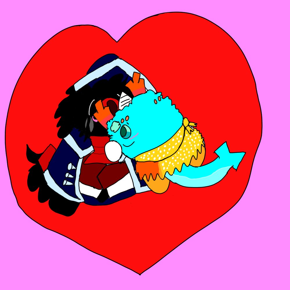 Happy Valentine's Day moonsharkss!!

Your cupid, <a href="/SparklyShards64/">❄️💎Winter Crystal💎❄️</a> from Twitter, has gifted you this artwork!

They have included the message: Hello there and Happy Valentines day! I'd just like to say that you have some really cool ocs! You're ocs have very lovely designs, and I