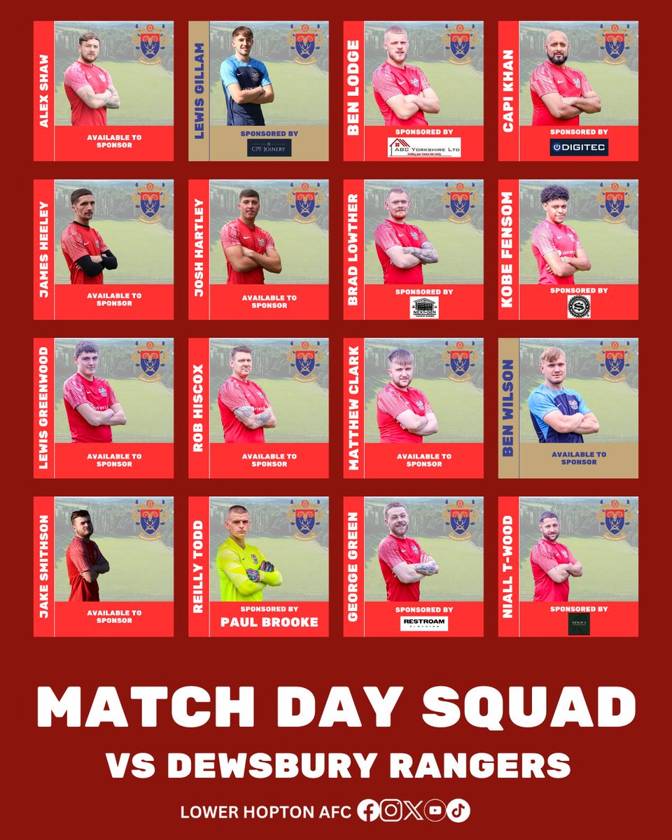 MATCH DAY 

Firsts host Farsley Juniors at the Justmylook stadium 

2nds travel to Dewsbury rangers reserves on the 4g 

All support welcome