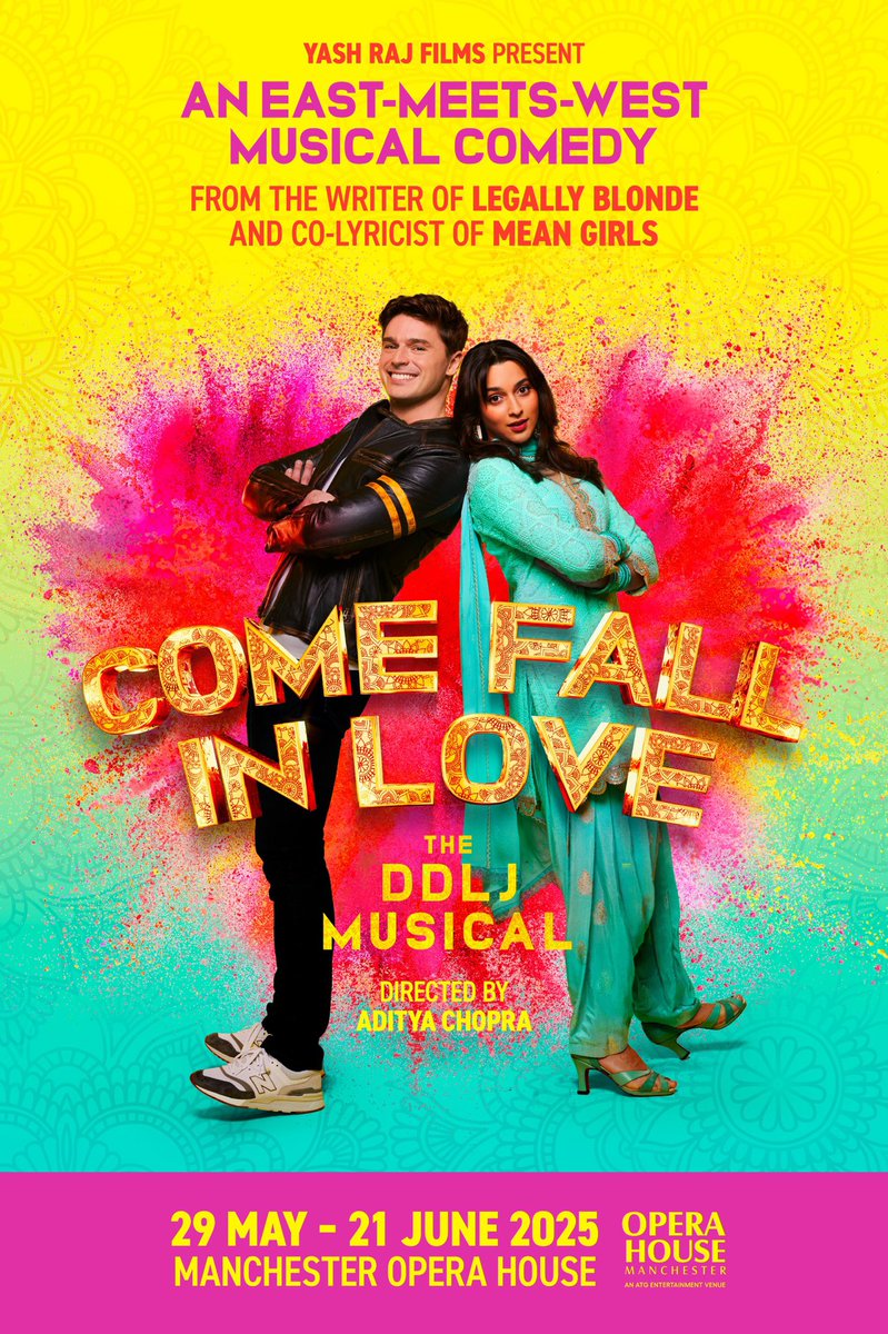 Prashant shishodia (@prashantent) on Twitter photo Top theatre actors Jena Pandya and Ashley Day star as Simran and Rog (Roger) in Come Fall in Love – The DDLJ Musical, Aditya Chopra’s East meets West take on the Bollywood classic Dilwale Dulhania Le Jayenge (DDLJ).
<a href="/yrf/">Yash Raj Films</a>
<a href="/iamsrk/">Shah Rukh Khan</a> Top theatre actors Jena Pandya and Ashley Day star as Simran and Rog (Roger) in Come Fall in Love – The DDLJ Musical, Aditya Chopra’s East meets West take on the Bollywood classic Dilwale Dulhania Le Jayenge (DDLJ).
<a href="/yrf/">Yash Raj Films</a>
<a href="/iamsrk/">Shah Rukh Khan</a>