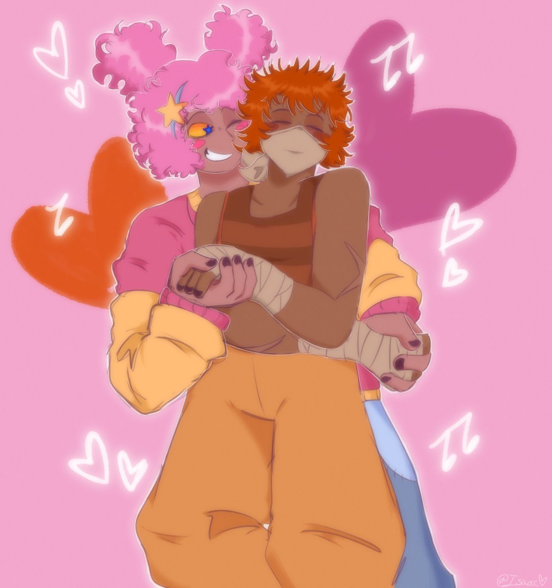 Happy Valentine's Day Mothskinnedman!!

Your cupid, Isaac from Tumblr, has gifted you this artwork!

They have included the message: Hello Moth!!! Throws at you some Kirby teaching Bandana dee how to dance, i love your design for their gijinkas and it was very fun to draw them