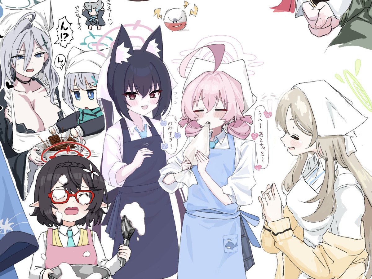 WAYAnut's tweet image. 絵チャのアビドスバレンタイン🍫
#ブルアカ