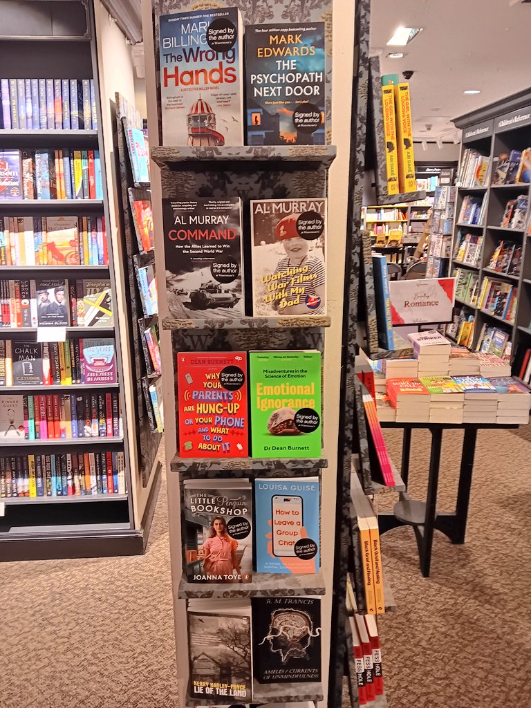 WaterstonesWton's tweet photo. Last few signed books from a great @WolvesLitFest 2025 available in store! Once again it was a great pleasure to be involved in events in the city. Huge thanks to festival organisers & volunteers, all the venues & their staff, the writers & performers & all who came to an event๐ https://t.co/YfgQbZ3pNC