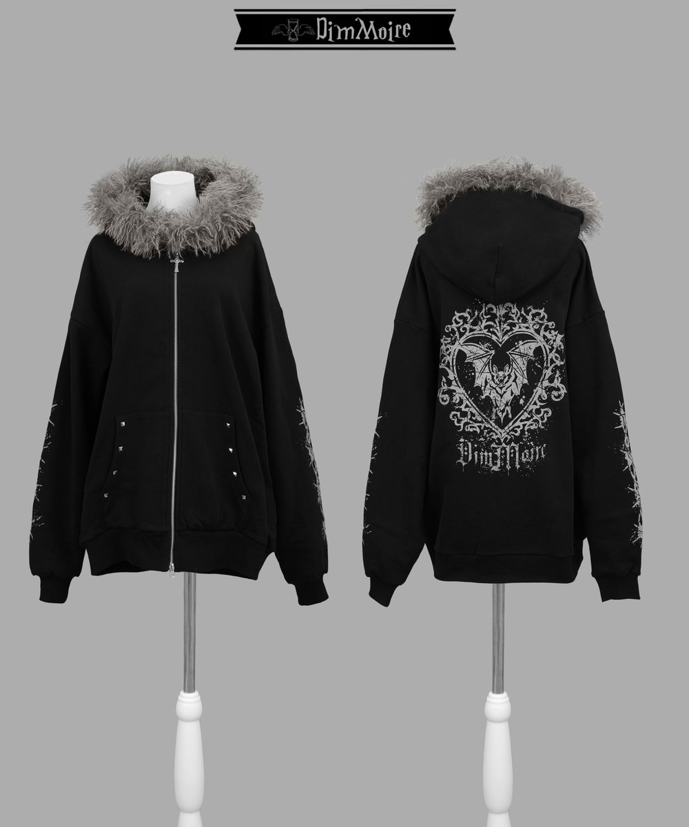 DimMoire　ファーフードGothicパーカー 【Gray】　XL Gj0wr46akAAGloO.jpg