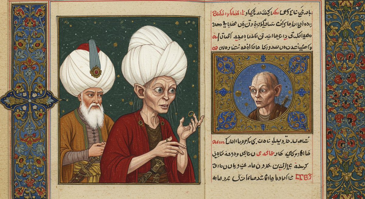 "Kenâr-ı Furât'da bir Kalenderî-meşrep var idi ana ehl-i tarîk hüsn-i tabîatiyiçün Güllüm dirler idi ol nehrde baluk dutar iken hikmet-i Hüdâ kancasuna mühr ü yüzüğ-i Süleymân düşgelmiş imiş, andan ol cân ihtirâs-ı devlete düşip cünûnile gâh gâh 'Devletlümüzzz' deyü inilerdi."