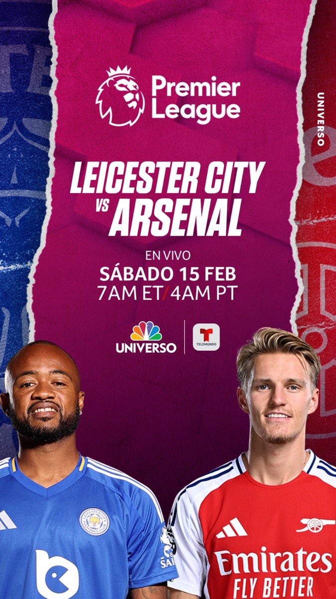 Arrancamos temprano con el Arsenal tratando de acercarse al líder de la competencia.  No te pierdas Leicester vs Arsenal por <a href="/NBCUniverso/">UNIVERSO</a> <a href="/TelemundoSports/">Telemundo Deportes</a>