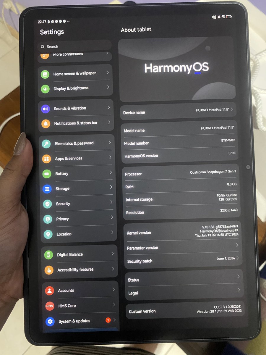 bebiplu's tweet photo. #WTS Huawei Matepad 11.5" space grey, 128GB, RAM 8GB
baru beli agt kemarin
dijual krn jarang dipake
4.3 jt nego tipis

udh dpt casing n keyboard
bisa cod depok/bsd
#wanttosell  #wtshuawei #wtsipad #wtsmatepad #wtstab https://t.co/oPs1fiUEqH