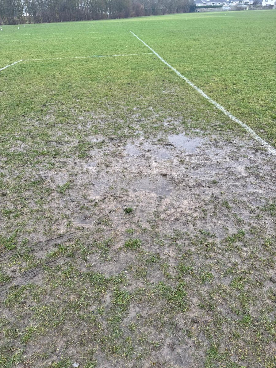 When will the rain stop. Just one pic of water across pitch. 

Hate wet Saturdays