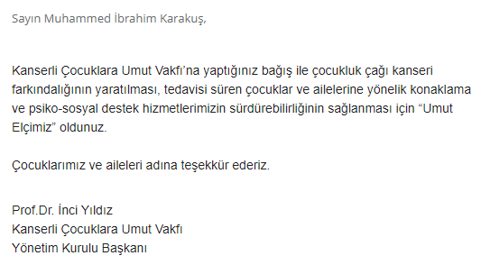 Böyle bir günün daha çok duyulması için gerekli paylaşımları yapan ekibe çok teşekkür ederim <a href="/KFE_Futbol/">Kaliteli Futbol Eğitimi</a> 

Sizler de Kaçuv'a gönüllü olarak veya bağışta bulunarak çocuklarımıza destek olabilirsiniz.

Çocuklarımızın sağlığına kavuşmasını diliyor ve herkese çok teşekkür ediyorum.