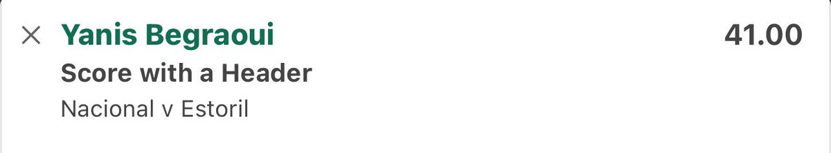 Nacional vs Estoril 

Yanis Begraoui Over 0.5 Shots on Target

Stake 1.25u @ 1.83

1.72 Min

Yanis Begraoui Over 1.5 Shots on Target

Stake 0.25u @ 5.50

Yanis Begraoui to Score a Header

Stake 0.25u @ 41.00

26.00 Min

Begraoui SOT -
2,1,1,1,2

Has played striker a lot more