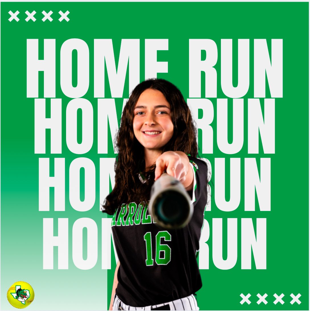 Game update!

Carroll up 8-0 in their 5th game of the NFCA Texas Leadoff Classic after Scarlett Kuhn hits her first HR of the season. 

3 run 💣