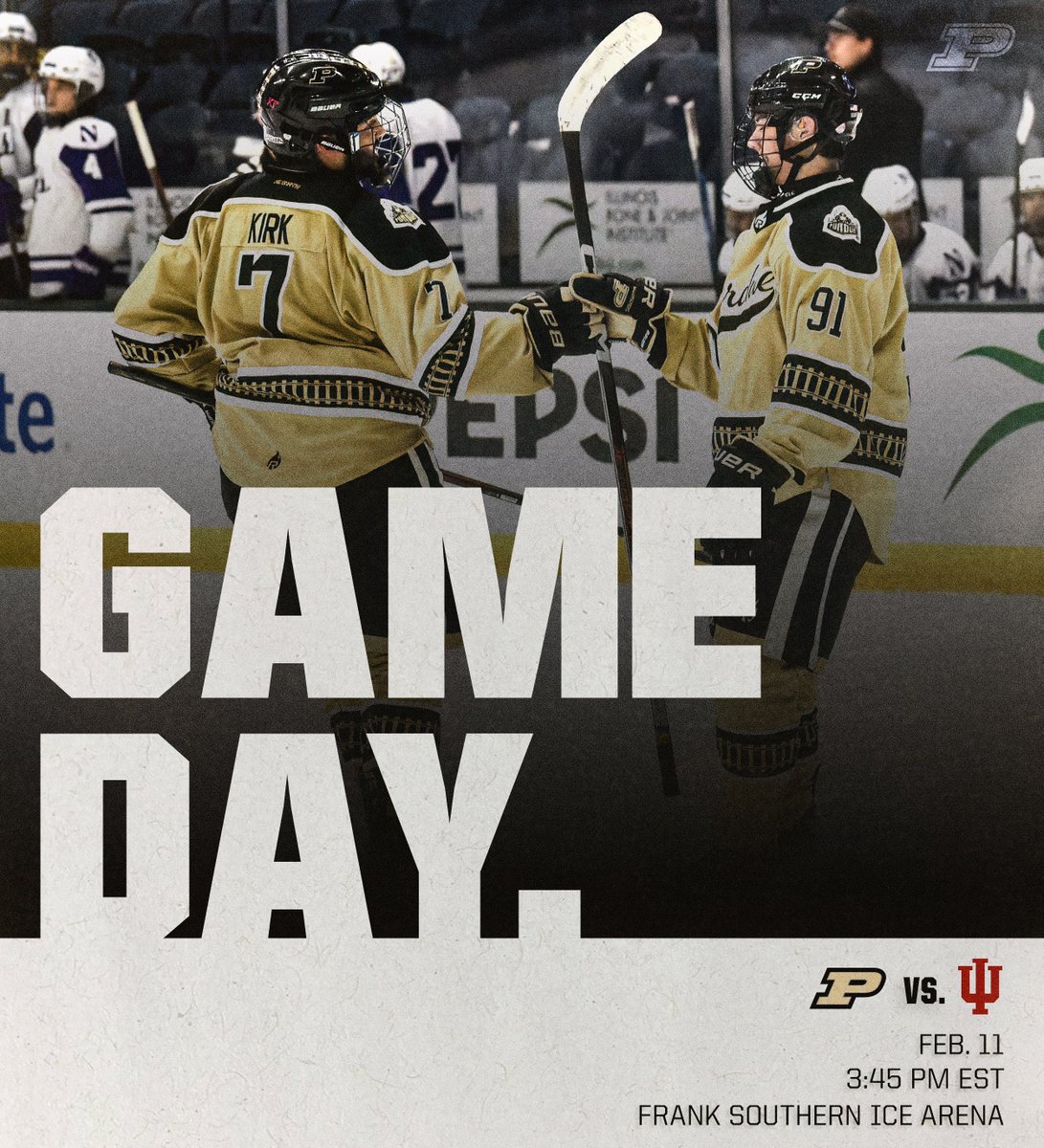 purduehockey's tweet photo. Gameday against the folks down south 😈😈

🆚IU
⏰3:45 PM Est 
📌Frank Southern Ice Arena

#protectthetracks | #BoilerUp https://t.co/E621P55D9u