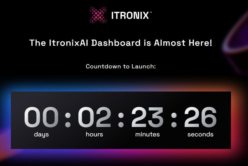 The wait is almost over. The <a href="/ItronixAI/">Itronix</a> Dashboard is about to go LIVE!  🔥

The <a href="/ItronixAI/">Itronix</a> Dashboard is almost here!

Just 2 hours left until launch — are you ready?

The countdown is live now at app.itronix.io – don’t miss the moment. 🚀