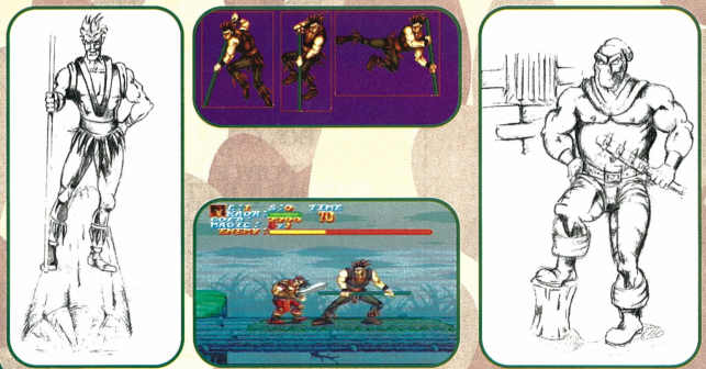 dart_emugamer's tweet image. Do you remember Legend for SNES? The artists at Arcade Zone had done a lot of work before the raw sketches were turned into the final, colorful, animated sprites! #snes #supernintendo #legend #ArcadeZone #pixelart #gamedev #16bit