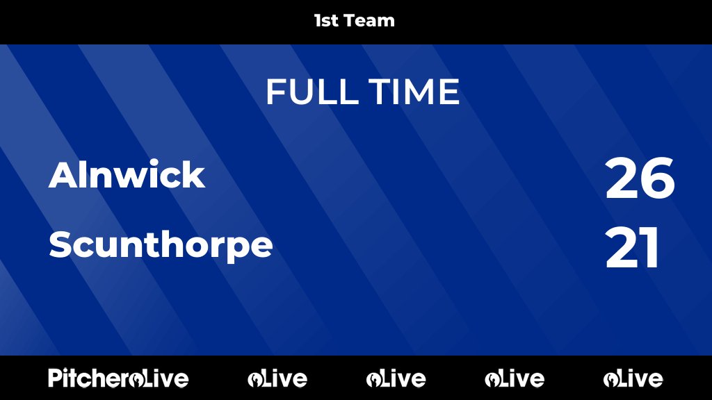 FULL TIME: Alnwick 26 - 21 Scunthorpe
#ALNSCU #Pitchero
pitchero.com/clubs/alnwick/…