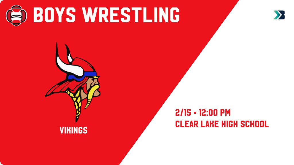 Boys Wrestling (Varsity) Meet Day! - Check out the event preview for the Decorah Vikings. It starts at 12:00 PM and is at Clear Lake High School. gobound.com/ia/ihsaa/boysw…