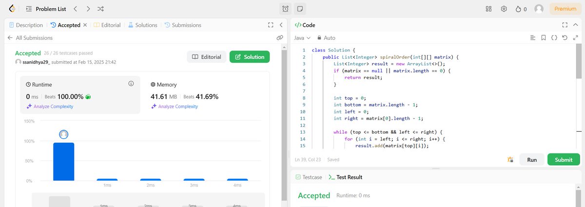 iisanidhya's tweet image. 100 Days of Code
Day 1: Productive day! 🚀 Brainstormed an idea for an upcoming hackathon and tackled a LeetCode problem, revisiting old concepts. Every step counts on the journey to mastery. 💪💻 #HackathonPrep #BrainstormingSession #CodeAndConquer #NeverStopLearning #DSA #Java