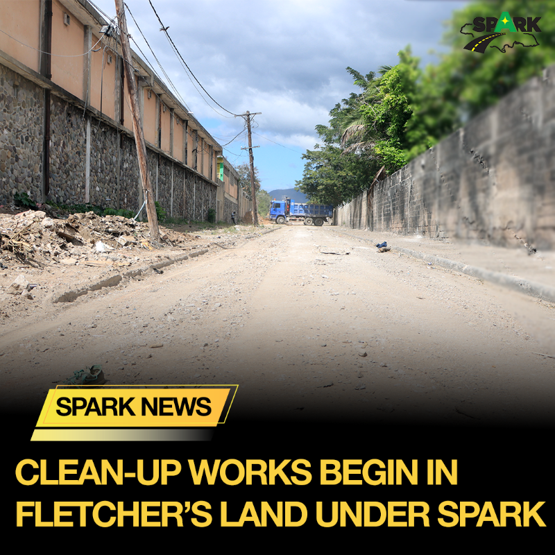 AskSparkjamaica's tweet photo. Residents of Fletcher's Land in West Kingston have started seeing preparatory and clean-up work done ahead of Road Rehabilitation to be done on New North Street under the SPARK Programme. @nestaja #SPARKJA