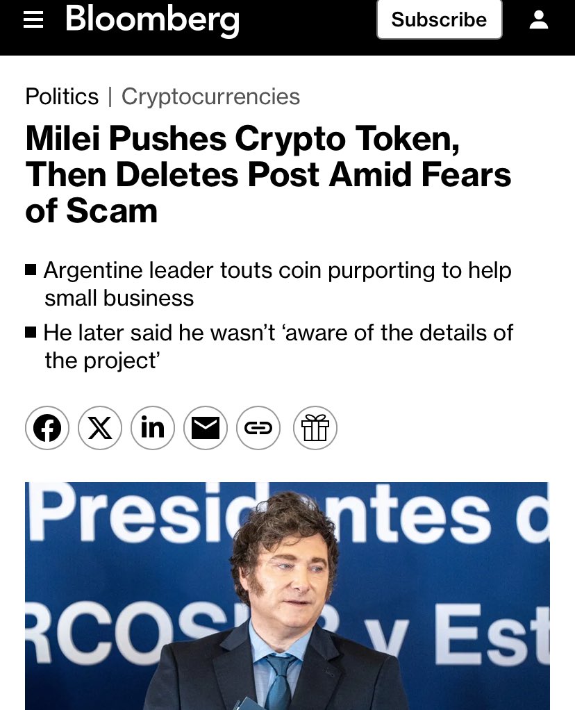 FUERTE CRÍTICA MUNDIAL A MILEI Se dice que 