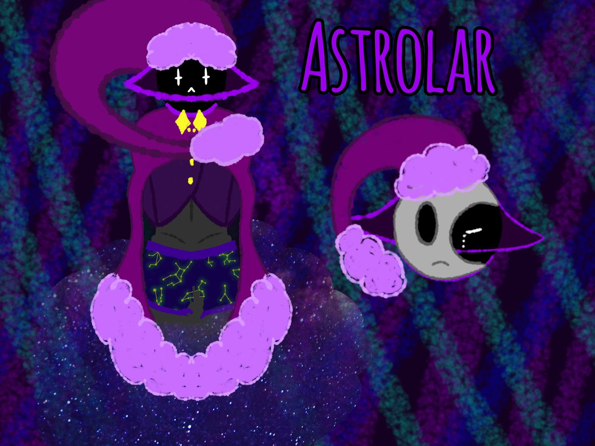 Astroolar's tweet image. //Astrolar Ref! He has a mask but doesn't like to wear it often as you can tell
