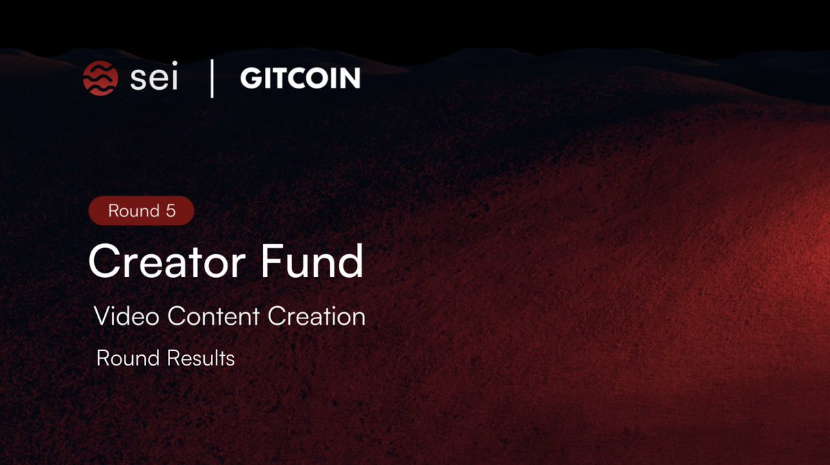 phillip_xyz's tweet photo. Proud to see Round #5 of the Creator Fund close with 1,066,098 SEI supporting video creators, as voted on by the community

Over 180 creators received funding, with top performers earning multiple bonus rewards

Congrats to all the creators pushing the Sei ecosystem forward https://t.co/Bbk8qSvcKu