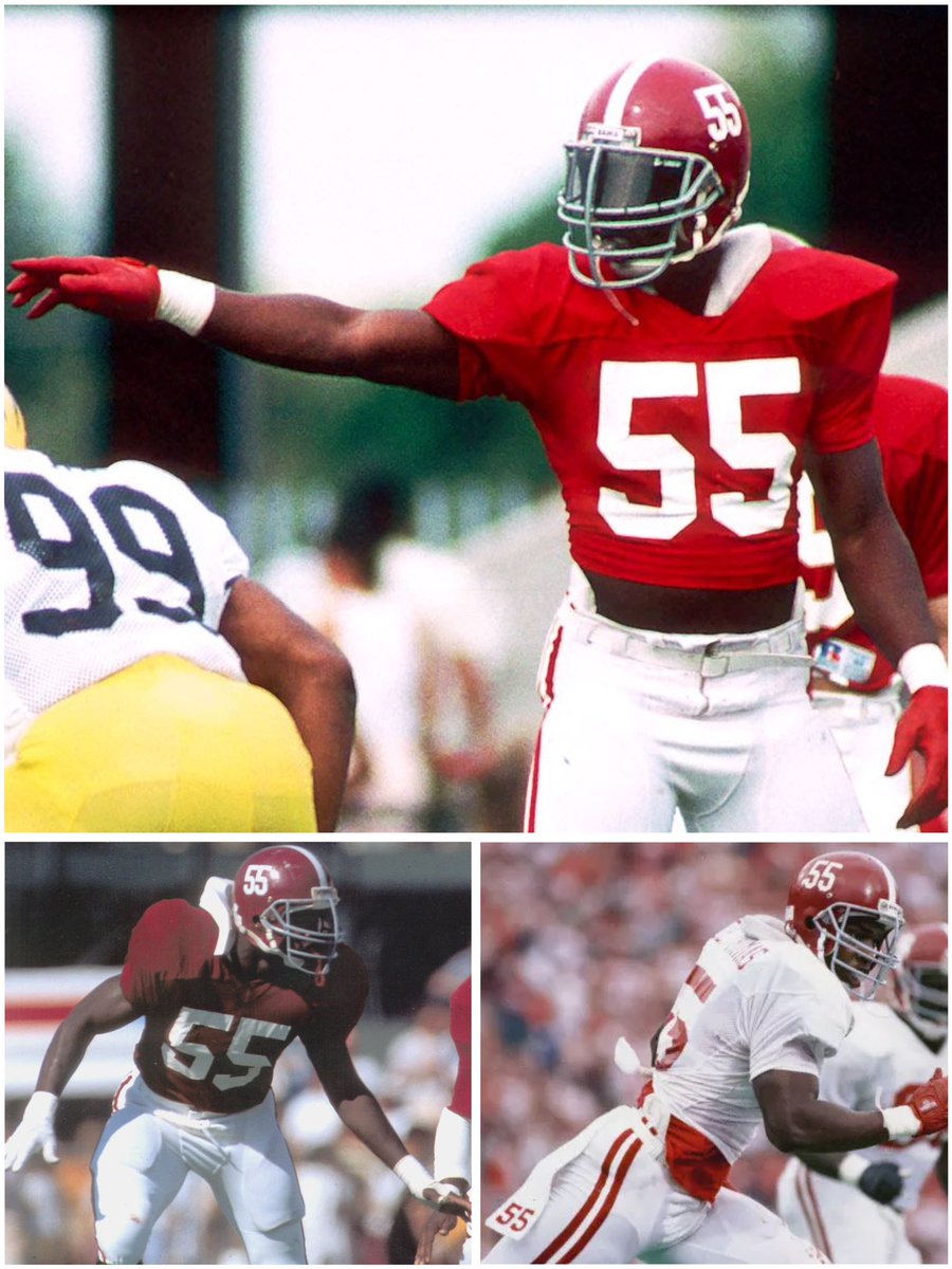 Luke_McClure_'s tweet photo. @FB_Helmet_Guy Derrick Thomas at Alabama https://t.co/92lqg5v3FS