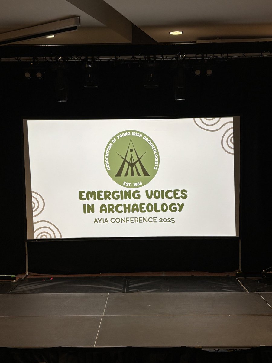 ancientkatie_'s tweet photo. It’s great to be here at the Association of Young Irish Archaeologists ‘Emerging Voices in Archaeology’ 2025 Conference, speaking about @DiscProg, the work we do, project collaborations and outputs, and my own career journey in the heritage sector @ucdarchaeology @UCDArchSoc https://t.co/zQ4vBdo9lo